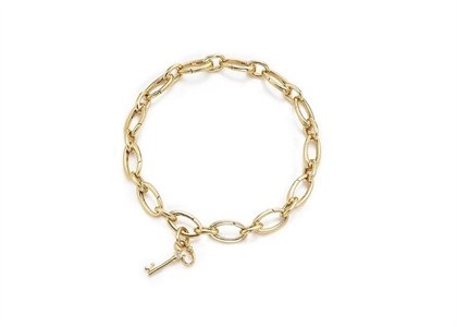 Gold Plated Charm Chain Bracelet